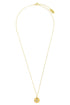OPAL GLOW BLUE CREATED OPAL EVIL EYE MEDALION GOLD-PEROZ Accessories