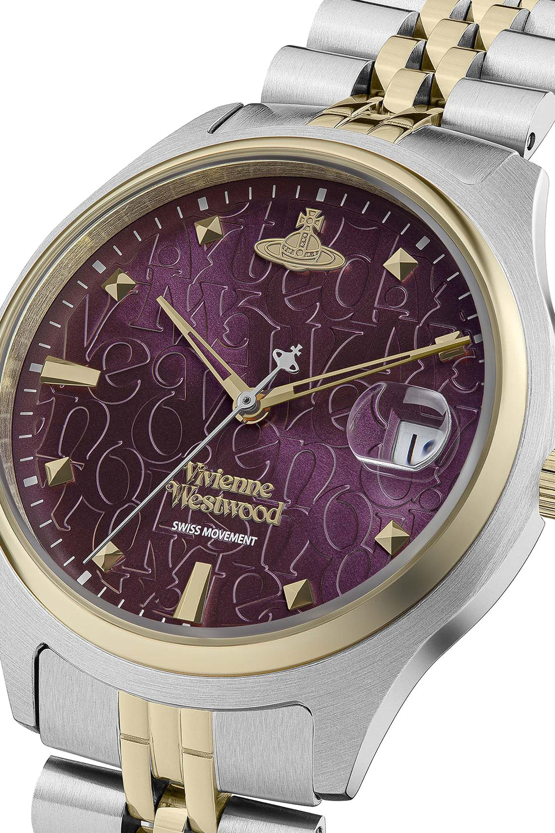 Vivienne Westwood Camberwell Purple 37mm Two Tone Watch-PEROZ Accessories