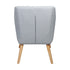 Oikiture Armchair Lounge Sofa Chair Fabric Accent Chairs Armchairs Couches Grey-Armchairs-PEROZ Accessories