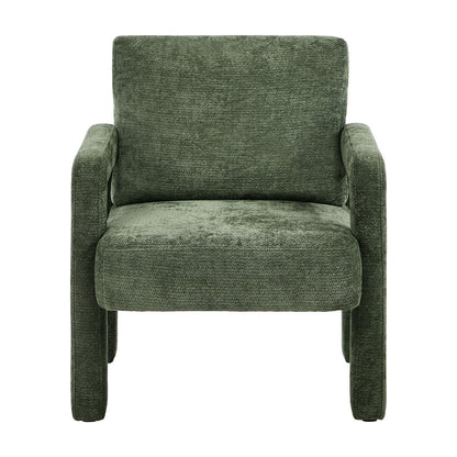 Oikiture Armchair Velvet Chairs 1 Seater Lounge Sofa Chair Green-Chest of Drawers-PEROZ Accessories