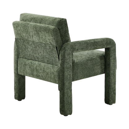 Oikiture Armchair Velvet Chairs 1 Seater Lounge Sofa Chair Green-Chest of Drawers-PEROZ Accessories