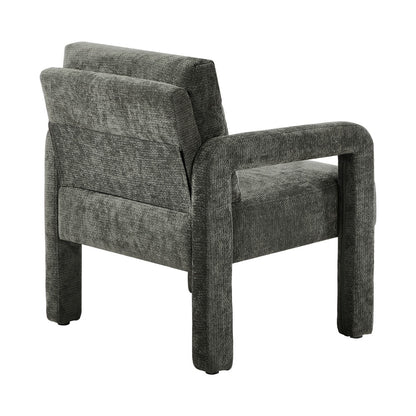 Oikiture Armchair Velvet Accent Chairs 1 Seater Lounge Sofa Chair Grey-Chest of Drawers-PEROZ Accessories