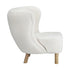 Oikiture Armchair Lounge Accent Chair Armchairs Couches Sofa Bedroom Wood White-Armchairs-PEROZ Accessories