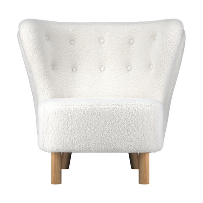 Oikiture 4x Armchair Highback Lounge Couches Sofa Sherpa White-Armchair-PEROZ Accessories