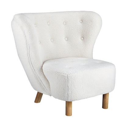 Oikiture 4x Armchair Highback Lounge Couches Sofa Sherpa White-Armchair-PEROZ Accessories