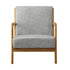 Oikiture 3X Armchair Lounge Chair Couches Sofa Wood Light Grey-Armchair-PEROZ Accessories