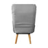 Oikiture Armchair wit Stool, Home Lounge with 360¡ Swivel Seat and 145¡ Recline Grey-Armchairs-PEROZ Accessories
