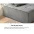 Oikiture 2PCS Modular Sofa Lounge Chair Armless Adjustable Back Linen Grey-Armchairs-PEROZ Accessories