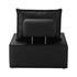 Oikiture 3pcs Pu Leather Sofa Couch Louge Chair Home Furniture Black-Armchairs-PEROZ Accessories
