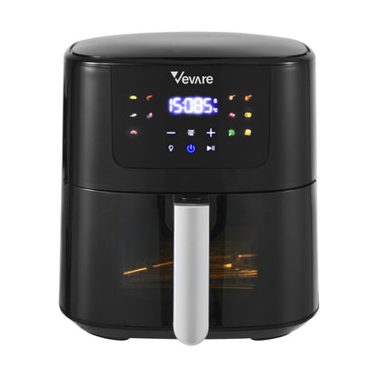 Vevare Air Fryer 5L Oven LCD Touch Oil Free Cooker 1500W-Air Fryer-PEROZ Accessories