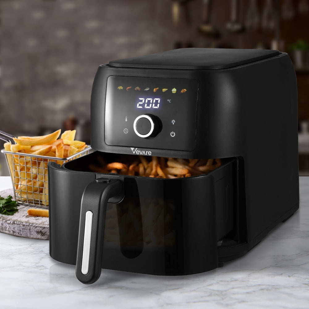 Vevare Air Fryer 8L Oven Digital Touch Oil Free Cooker 1700W-Air Fryer-PEROZ Accessories