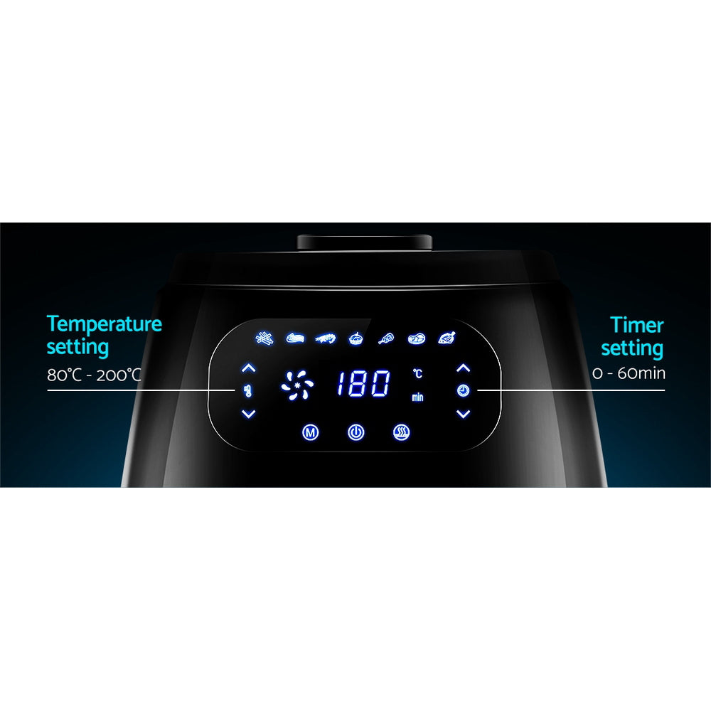 Devanti Air Fryer 8.5L LCD Fryers-Air Fryers-PEROZ Accessories