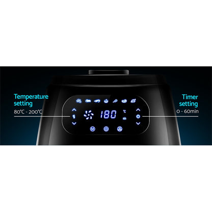 Devanti Air Fryer 8.5L LCD Fryers-Air Fryers-PEROZ Accessories