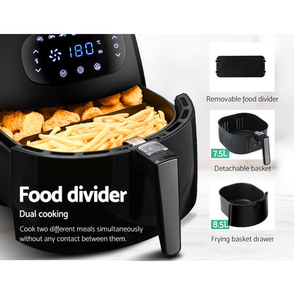Devanti Air Fryer 8.5L LCD Fryers-Air Fryers-PEROZ Accessories