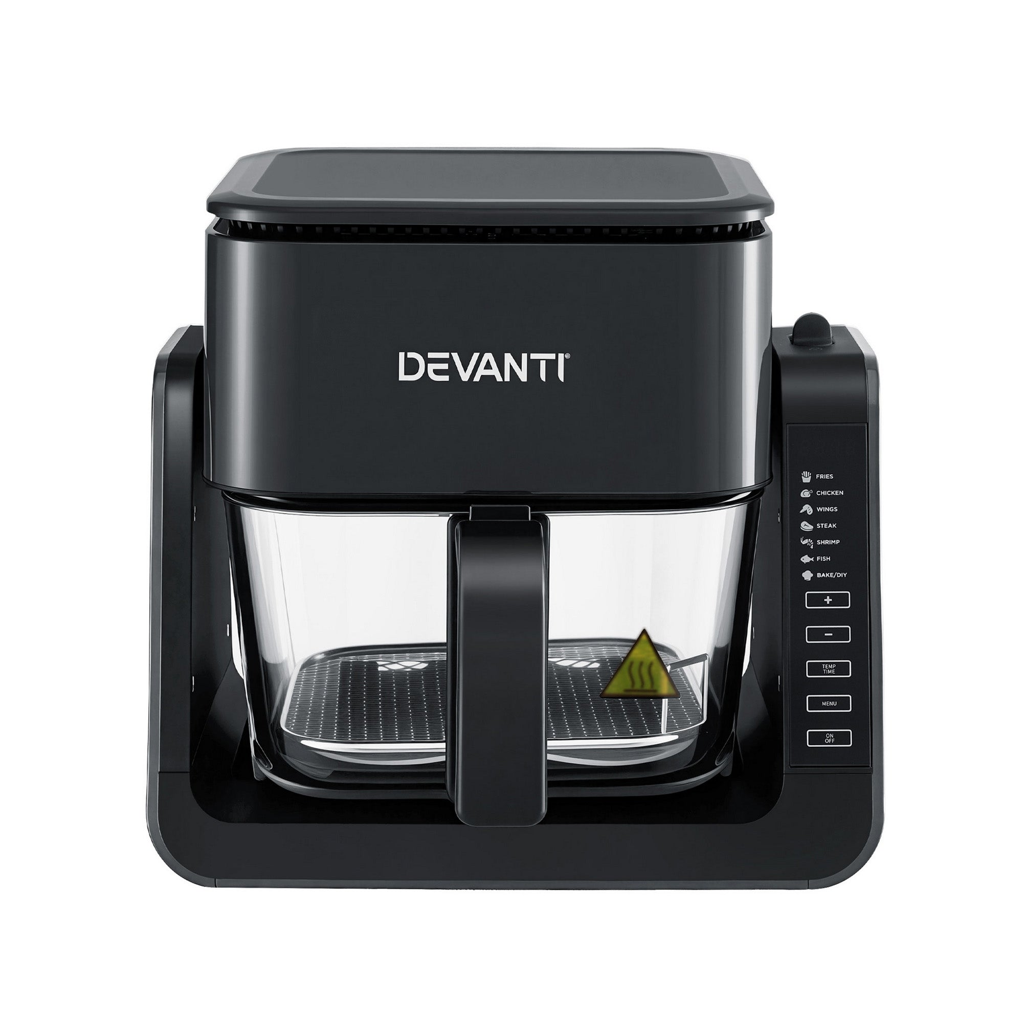 Devanti 2-IN-1 Air Fryer 5.5L Dual Zone Fryers Electric Cooker with Top BBQ Grill &amp; Bot-Appliances > Kitchen Appliances > Air Fryers-PEROZ Accessories