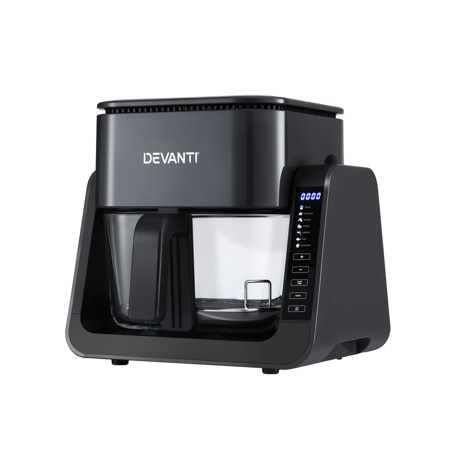 Devanti 2-IN-1 Air Fryer 5.5L Dual Zone Fryers Electric Cooker with Top BBQ Grill &amp; Bot-Appliances > Kitchen Appliances > Air Fryers-PEROZ Accessories