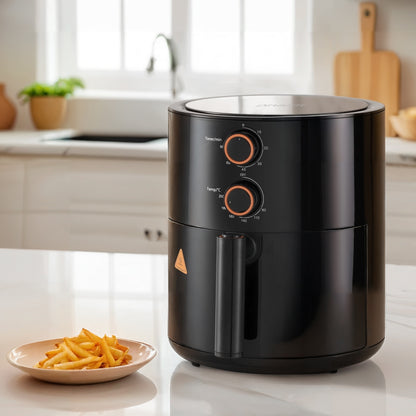 Devanti 4L Air Fryer Knob Control 1500W-Appliances &gt; Kitchen Appliances &gt; Air Fryers-PEROZ Accessories