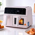 Devanti Air Fryer 9L Dual Zone Fryers 2600W Pink-Appliances > Kitchen Appliances > Air Fryers-PEROZ Accessories