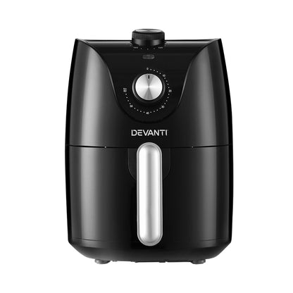 Devanti Air Fryer 2.5L Knob Fryers-Air Fryers-PEROZ Accessories