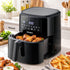 Devanti Air Fryer 6.5L 1700W Digital Touch 8 Presets Non-Stick Basket Black-Appliances > Kitchen Appliances > Air Fryers-PEROZ Accessories