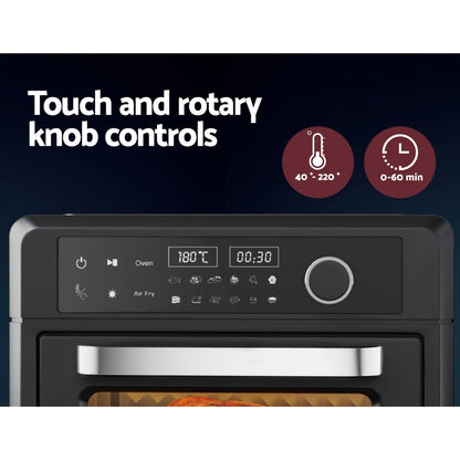 Devanti Air Fryer 20L LCD Fryers Oven-Appliances &gt; Kitchen Appliances-PEROZ Accessories