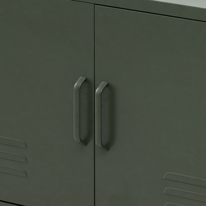 Artiss Buffet Sideboard Metal Cabinet - BASE Green-Furniture &gt; Living Room-PEROZ Accessories