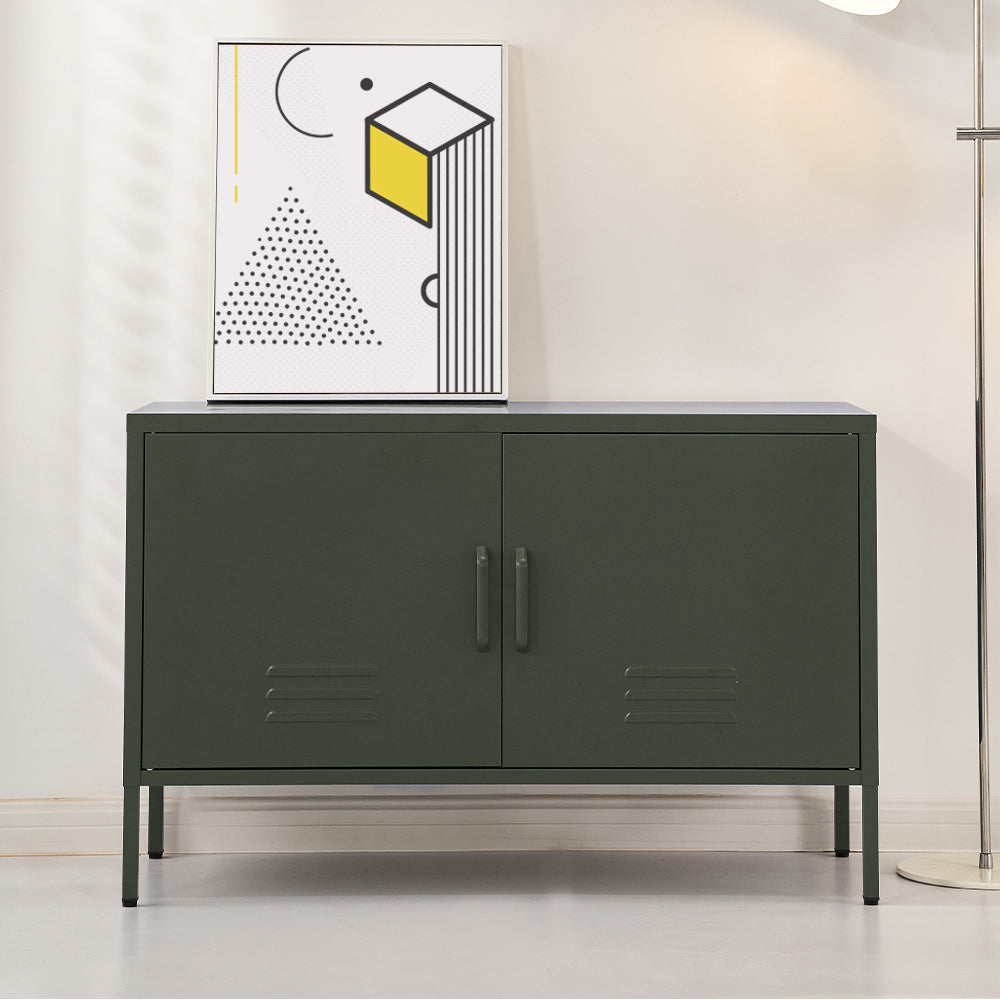Artiss Buffet Sideboard Metal Cabinet - BASE Green-Furniture &gt; Living Room-PEROZ Accessories