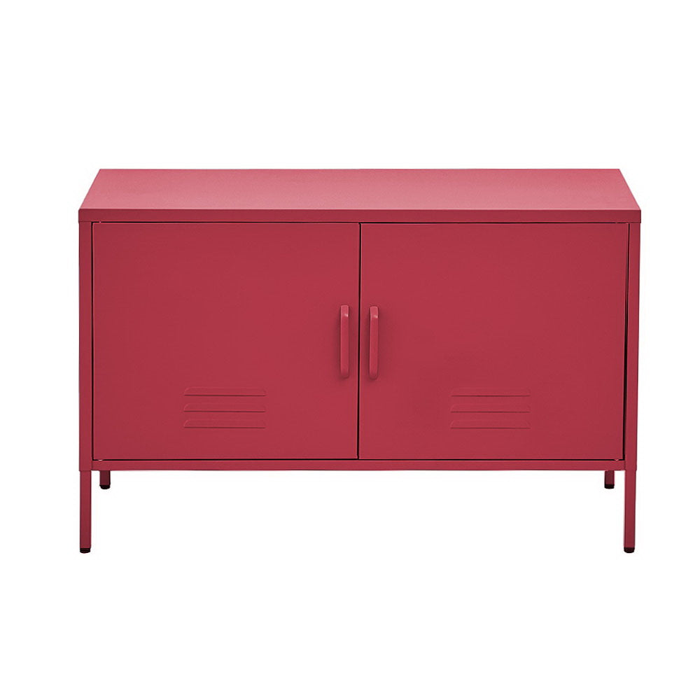 Artiss Buffet Sideboard Metal Cabinet - BASE Pink-Furniture > Living Room-PEROZ Accessories