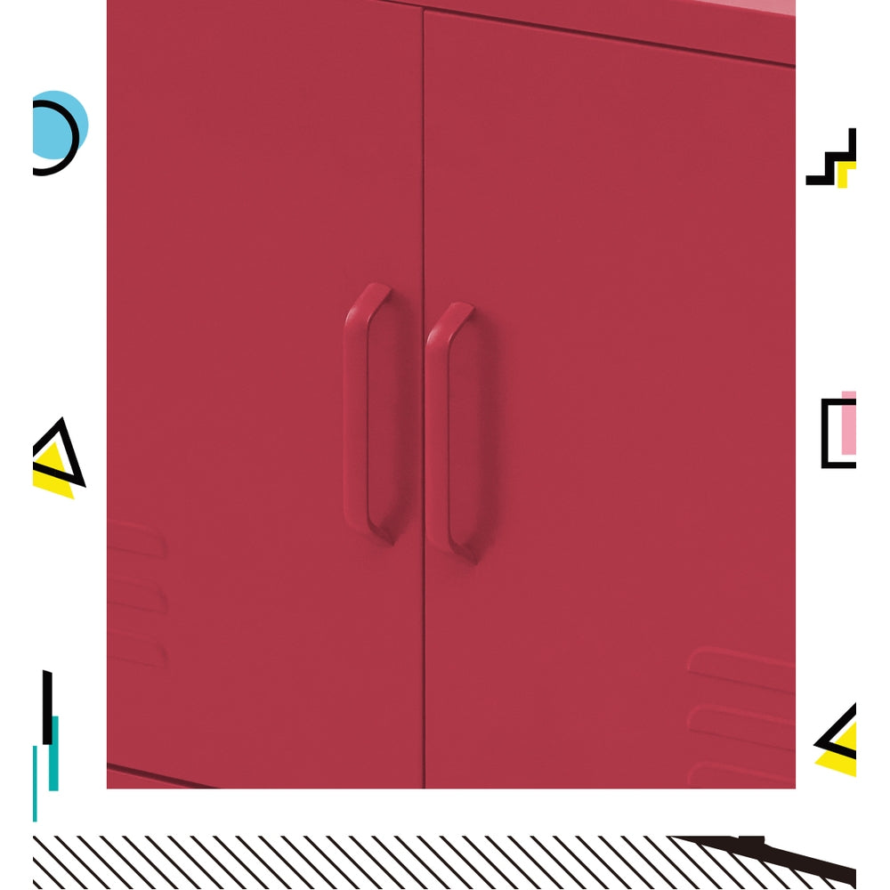 Artiss Buffet Sideboard Metal Cabinet - BASE Pink-Furniture &gt; Living Room-PEROZ Accessories