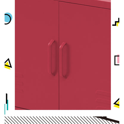 Artiss Buffet Sideboard Metal Cabinet - BASE Pink-Furniture &gt; Living Room-PEROZ Accessories
