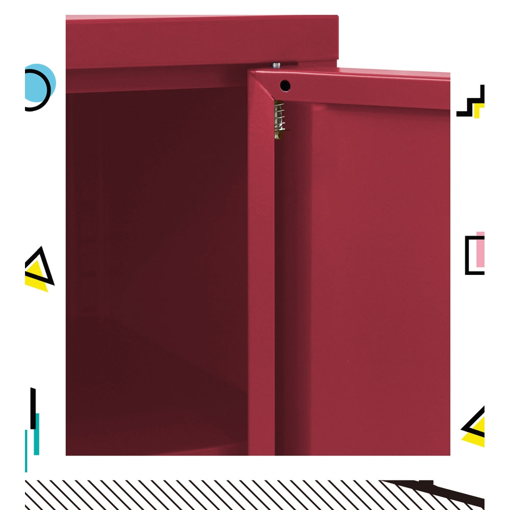 Artiss Buffet Sideboard Metal Cabinet - BASE Pink-Furniture &gt; Living Room-PEROZ Accessories