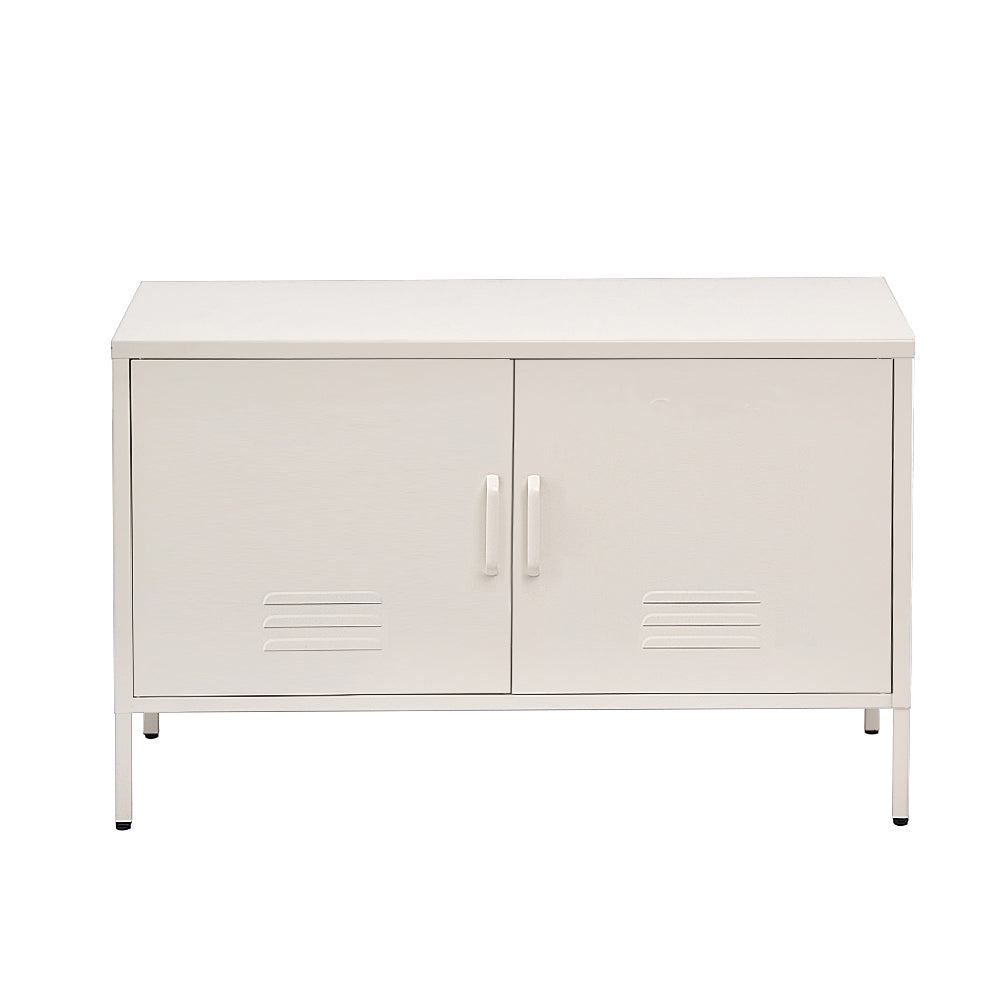 Artiss Buffet Sideboard Metal Cabinet - BASE White-Furniture > Living Room-PEROZ Accessories