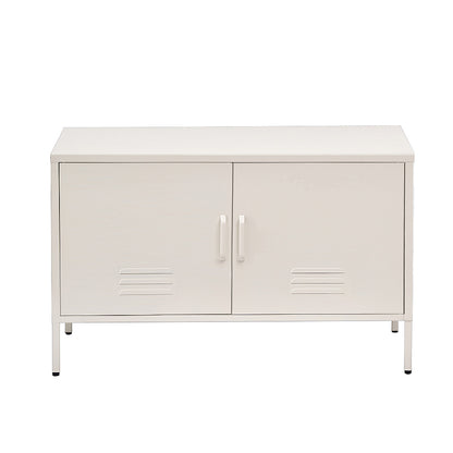 Artiss Buffet Sideboard Metal Cabinet - BASE White-Furniture > Living Room-PEROZ Accessories