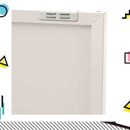 Artiss Buffet Sideboard Metal Cabinet - BASE White-Furniture > Living Room-PEROZ Accessories