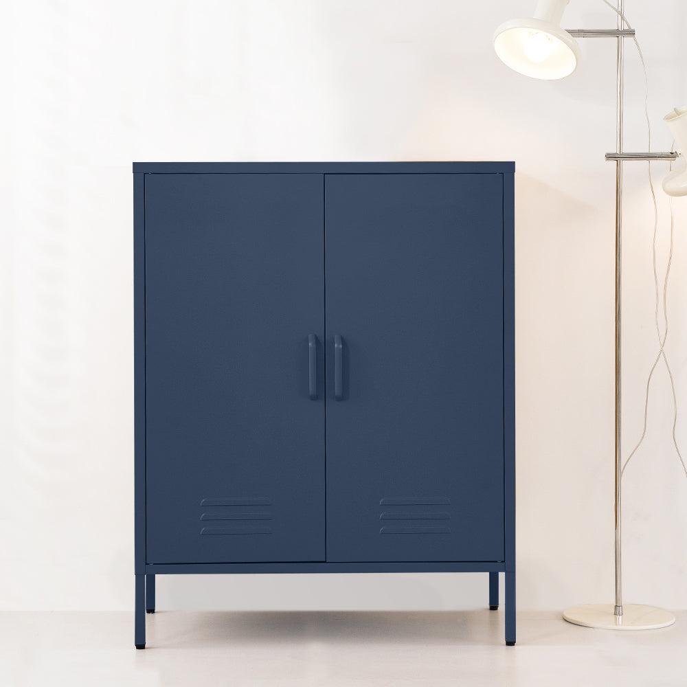 ArtissIn Buffet Sideboard Metal Cabinet - SWEETHEART Blue-Furniture &gt; Living Room-PEROZ Accessories