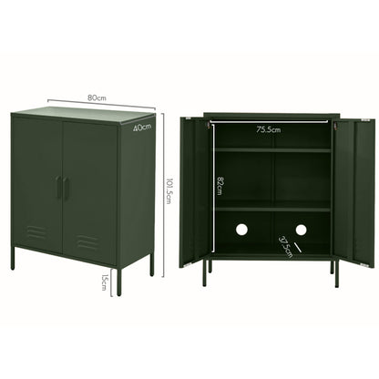 Artiss Buffet Sideboard Metal Cabinet - SWEETHEART Green-Furniture &gt; Living Room-PEROZ Accessories