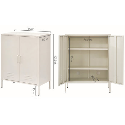 Artiss Buffet Sideboard Metal Cabinet - SWEETHEART White-Furniture > Living Room-PEROZ Accessories