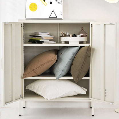 Artiss Buffet Sideboard Metal Cabinet - SWEETHEART White-Furniture > Living Room-PEROZ Accessories