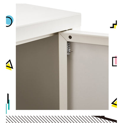 Artiss Buffet Sideboard Metal Cabinet - SWEETHEART White-Furniture &gt; Living Room-PEROZ Accessories