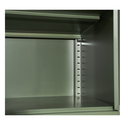 ArtissIn Buffet Sideboard Metal Cabinet - DOUBLE Green-Home &amp; Garden &gt; Bedding-PEROZ Accessories