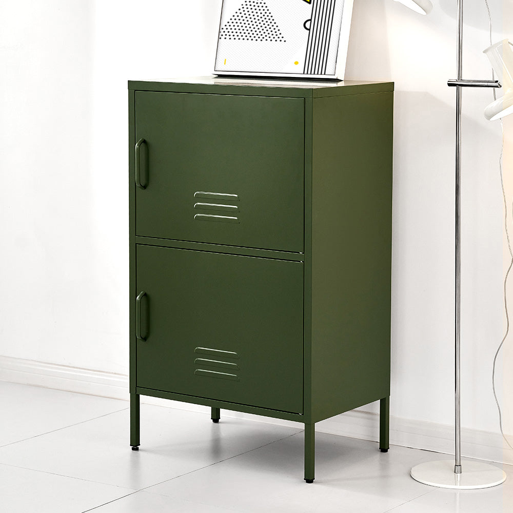 ArtissIn Buffet Sideboard Metal Cabinet - DOUBLE Green-Home &amp; Garden &gt; Bedding-PEROZ Accessories
