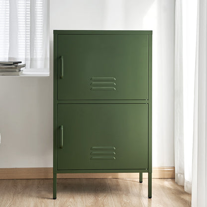 ArtissIn Buffet Sideboard Metal Cabinet - DOUBLE Green-Home &amp; Garden &gt; Bedding-PEROZ Accessories