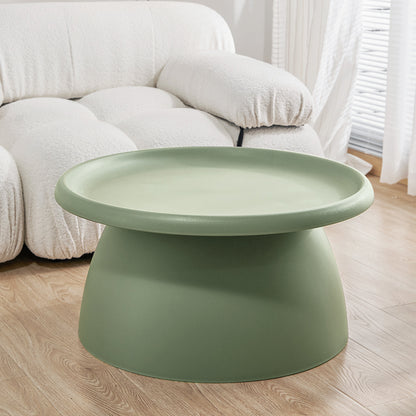 Artiss Coffee Table Round 71CM Plastic Green-Furniture &gt; Living Room-PEROZ Accessories
