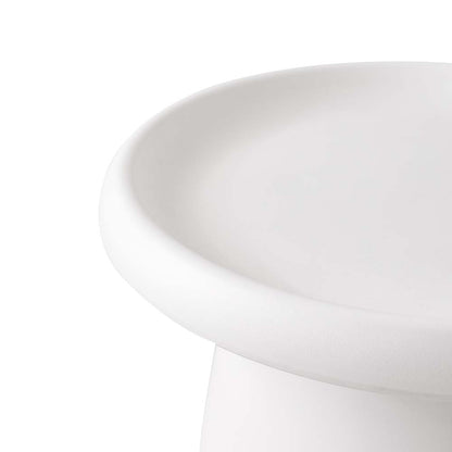 Artiss Coffee Table Round 52CM Plastic White-Furniture &gt; Living Room-PEROZ Accessories
