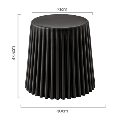 Artiss 2x Bar Stools Cupcake Plastic Foot Stool Black-Bar Stools-PEROZ Accessories