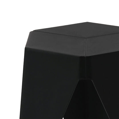 Artiss 2x Bar Stools Puzzle Plastic Foot Stool Black-Bar Stools-PEROZ Accessories