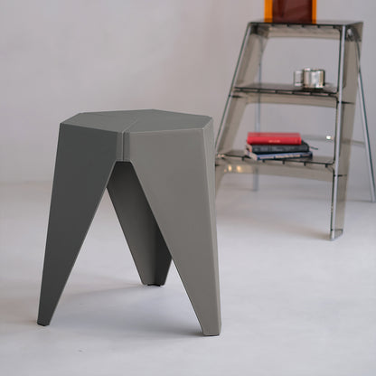 Artiss 2x Bar Stools Puzzle Plastic Foot Stool Grey-Bar Stools-PEROZ Accessories