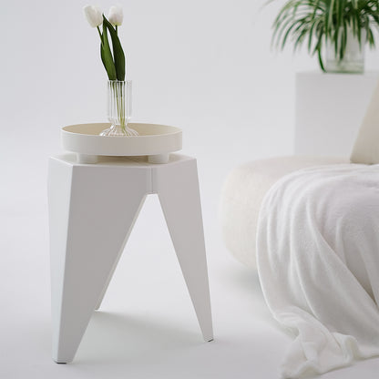 Artiss 2x Bar Stools Puzzle Plastic Foot Stool White-Bar Stools-PEROZ Accessories