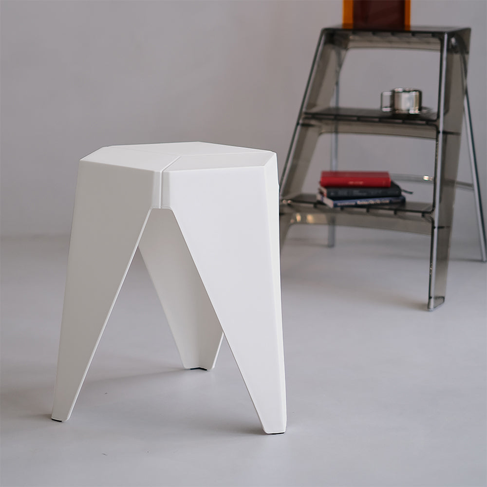 Artiss 2x Bar Stools Puzzle Plastic Foot Stool White-Bar Stools-PEROZ Accessories