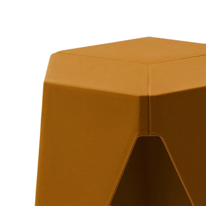 Artiss 2x Bar Stools Kitchen Dining Chairs Plastic Puzzle Foot Stool Yellow-Bar Stools-PEROZ Accessories